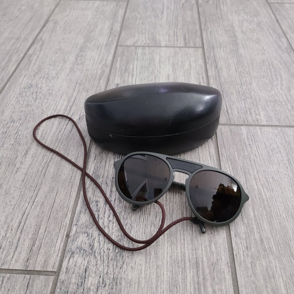 Vuarnet Ice Glacier Sunglasses Matte Green with Brown Lenses - Picture 4 of 13